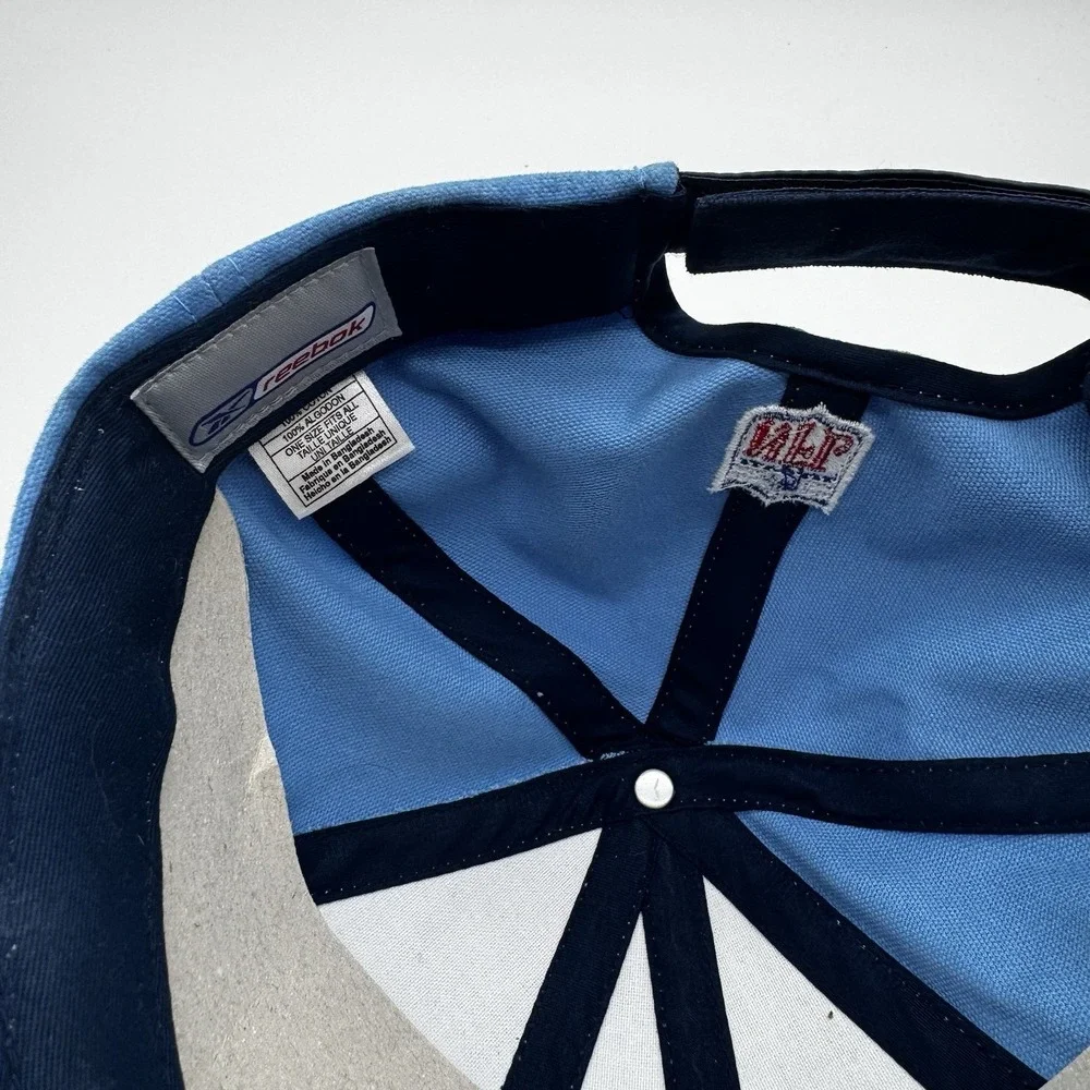 New Reebok Tennessee Titans Hat Cap‎ Men's Blue Adjustable Strap Vintage NFL Y2K